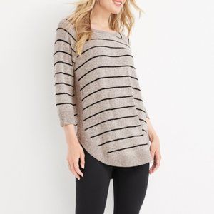 Maurices - Haven Striped Boat Neck Fleece Sweatshirt
